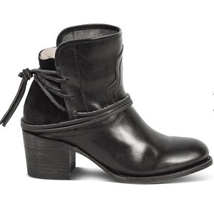 Freebird by Steven Casey Leather Ankle Boot in Black Size 11